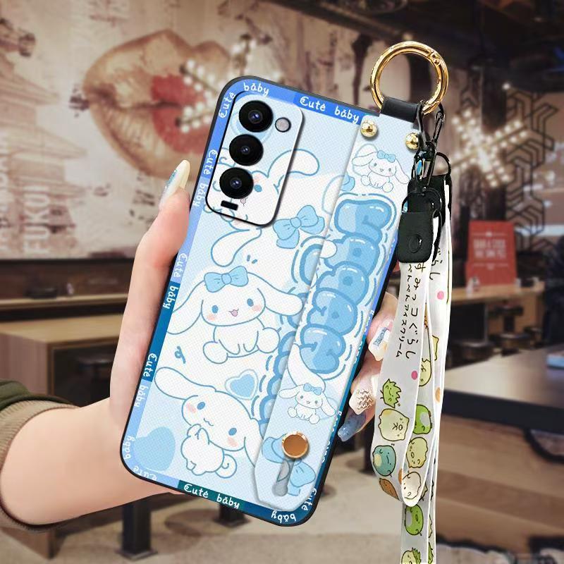Phone Case for Tecno Camon 18/18P/18T Cute Fashion Silicona Shockproof Cover with Pop Socket Stand