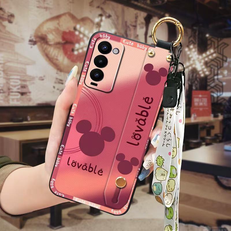 Phone Case for Tecno Camon 18/18P/18T Cute Fashion Silicona Shockproof Cover with Pop Socket Stand