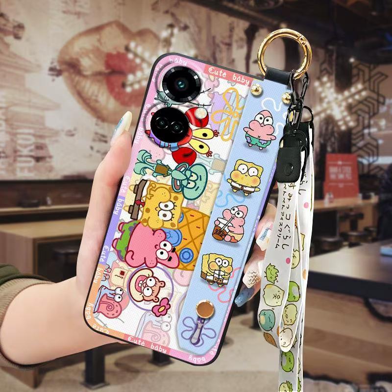Phone Case for Tecno Camon 19 4G/ Camon 19 Pro 4G Cute Fashion Silicona Shockproof Cover with Pop Socket Stand