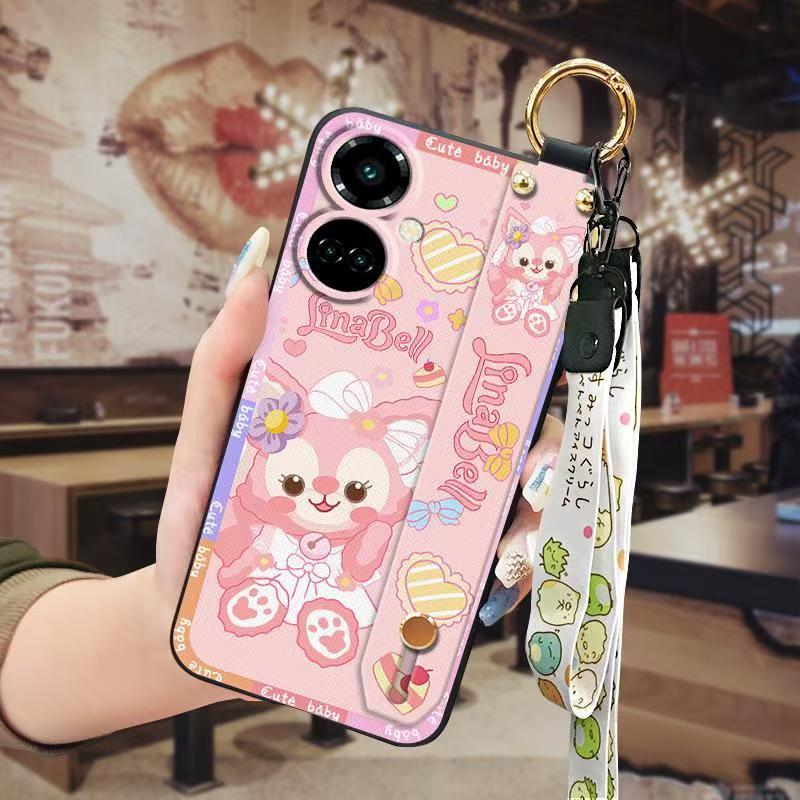 Phone Case for Tecno Camon 19 4G/ Camon 19 Pro 4G Cute Fashion Silicona Shockproof Cover with Pop Socket Stand