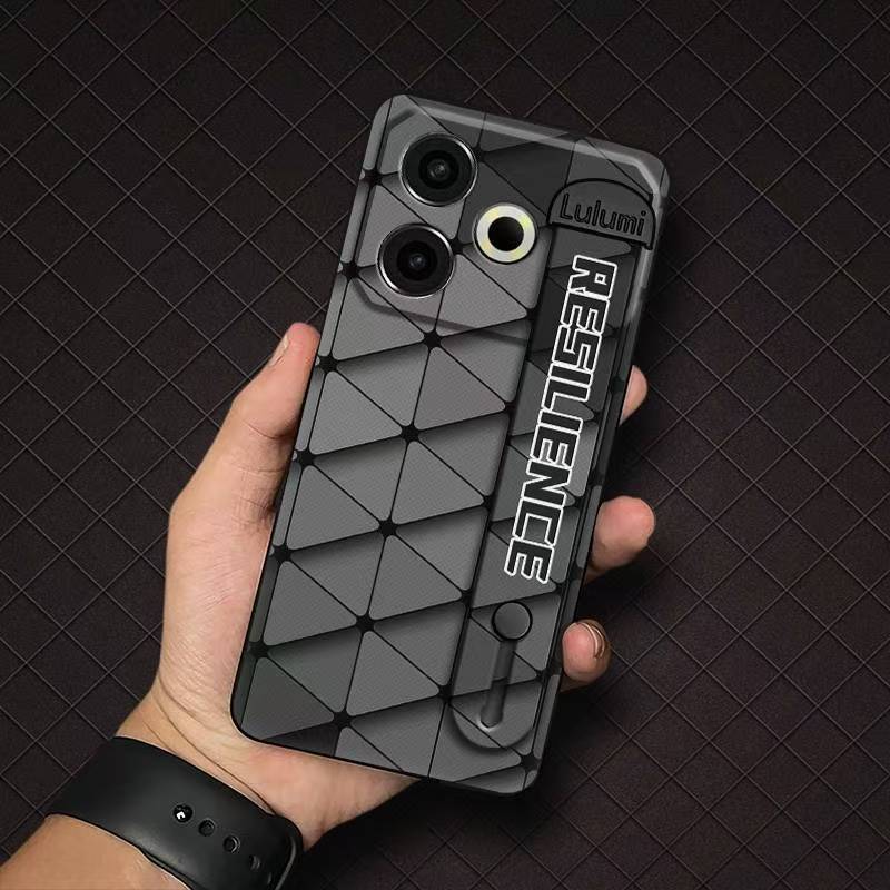 Phone Case for Tecno Pova 6 Neo 4G Fashion Silicona Shockproof Cover with Pop Socket Stand