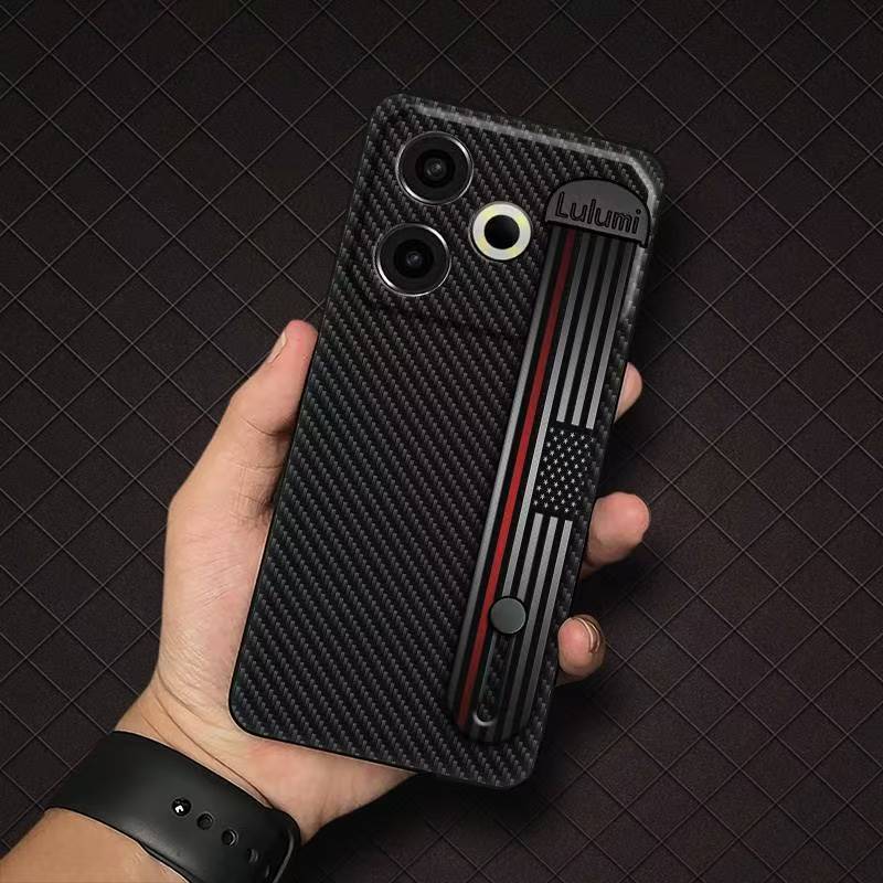 Phone Case for Tecno Pova 6 Neo 4G Fashion Silicona Shockproof Cover with Pop Socket Stand