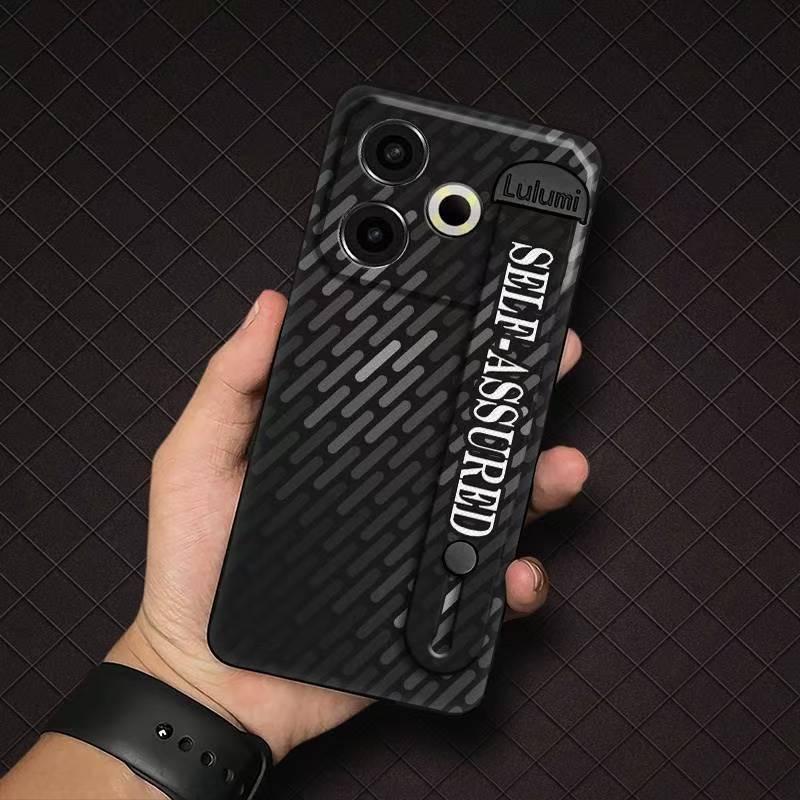 Phone Case for Tecno Pova 6 Neo 4G Fashion Silicona Shockproof Cover with Pop Socket Stand