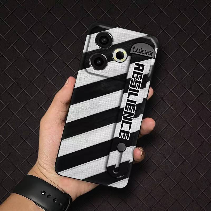 Phone Case for Tecno Pova 6 Neo 4G Fashion Silicona Shockproof Cover with Pop Socket Stand