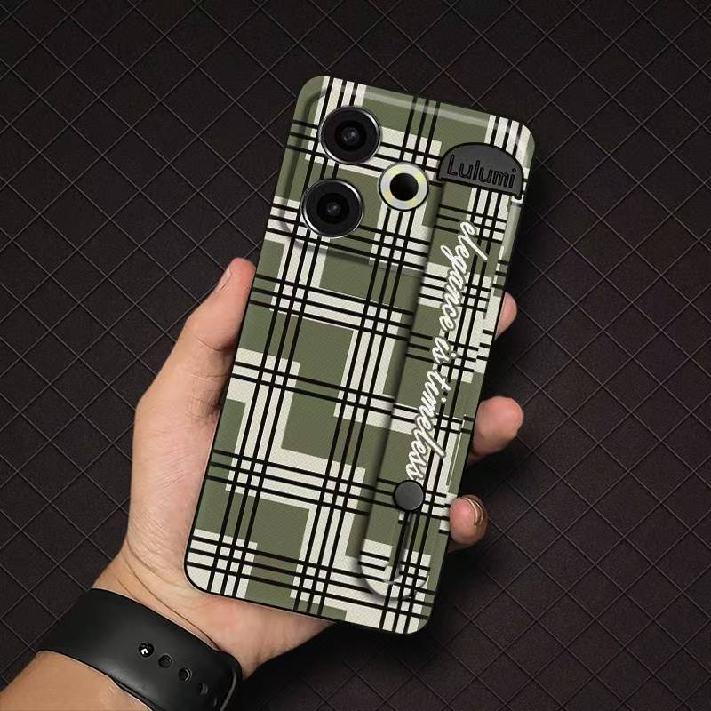 Phone Case for Tecno Pova 6 Neo 4G Fashion Silicona Shockproof Cover with Pop Socket Stand