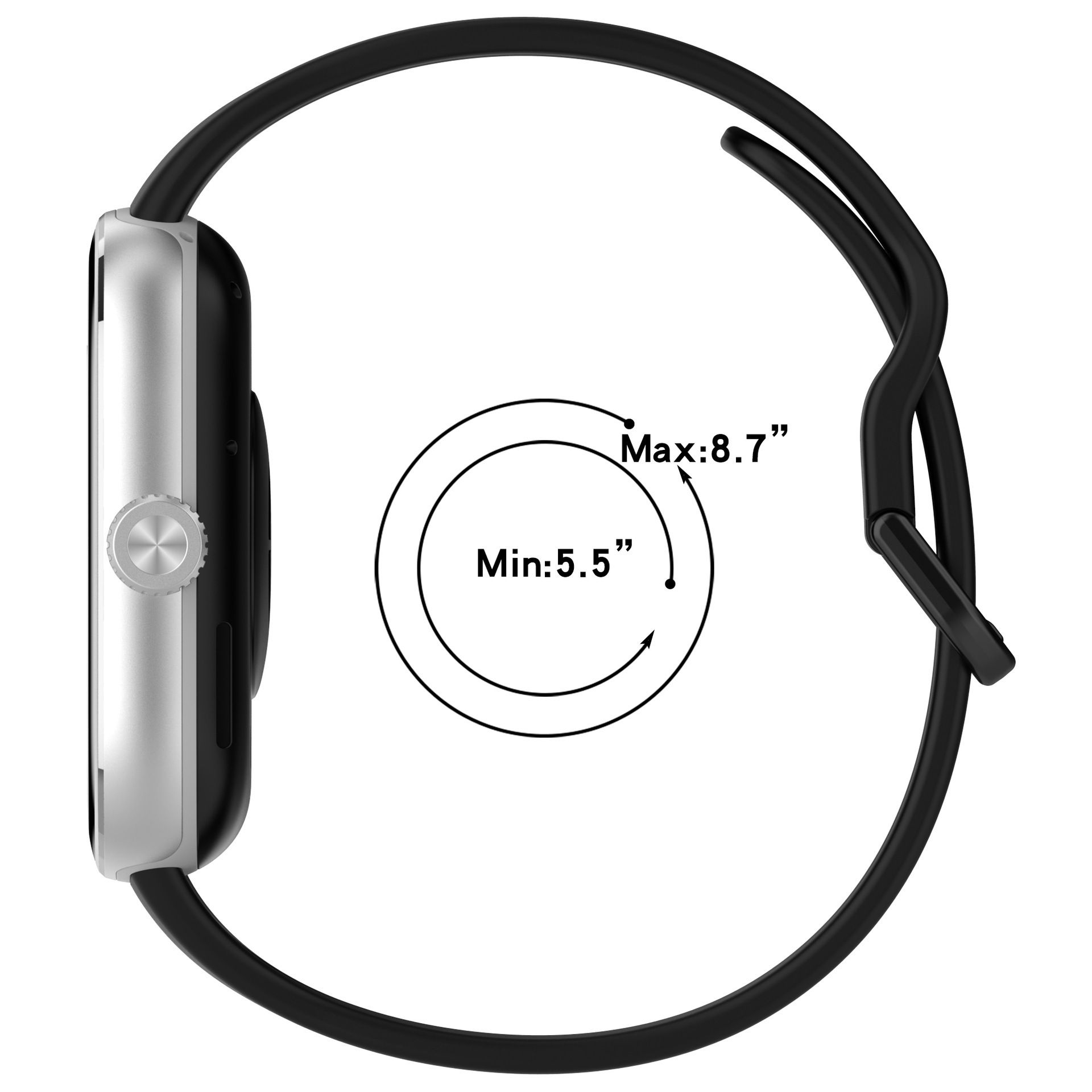 Silicone Strap for Redmi Watch5 eSIM/Redmi Watch5/Watch4/Xiaomi Smart Band 9 Pro/Band 8 Pro