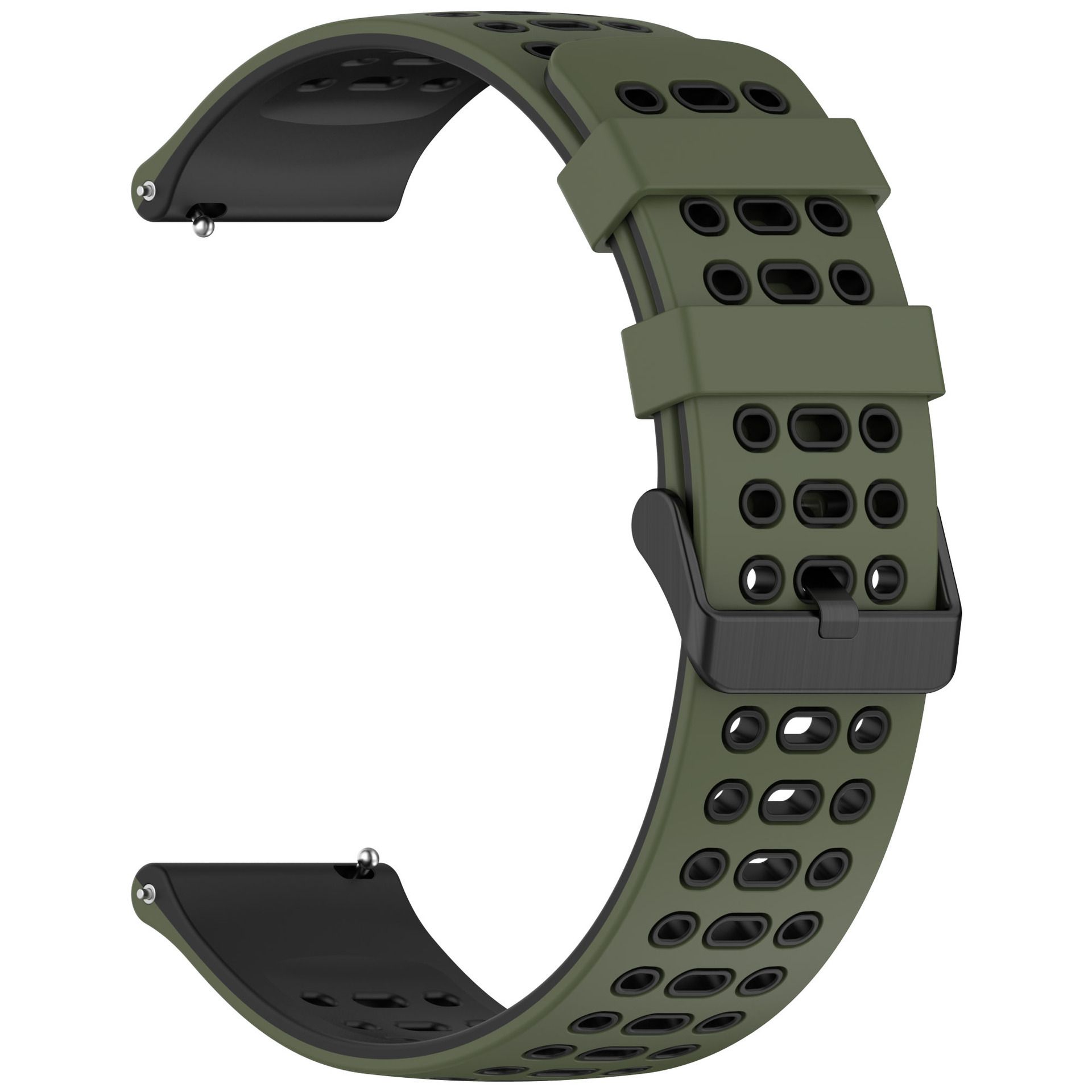 Universal Three-hole Two-colour 22MM Silicone Strap for Huawei Watch GT 5