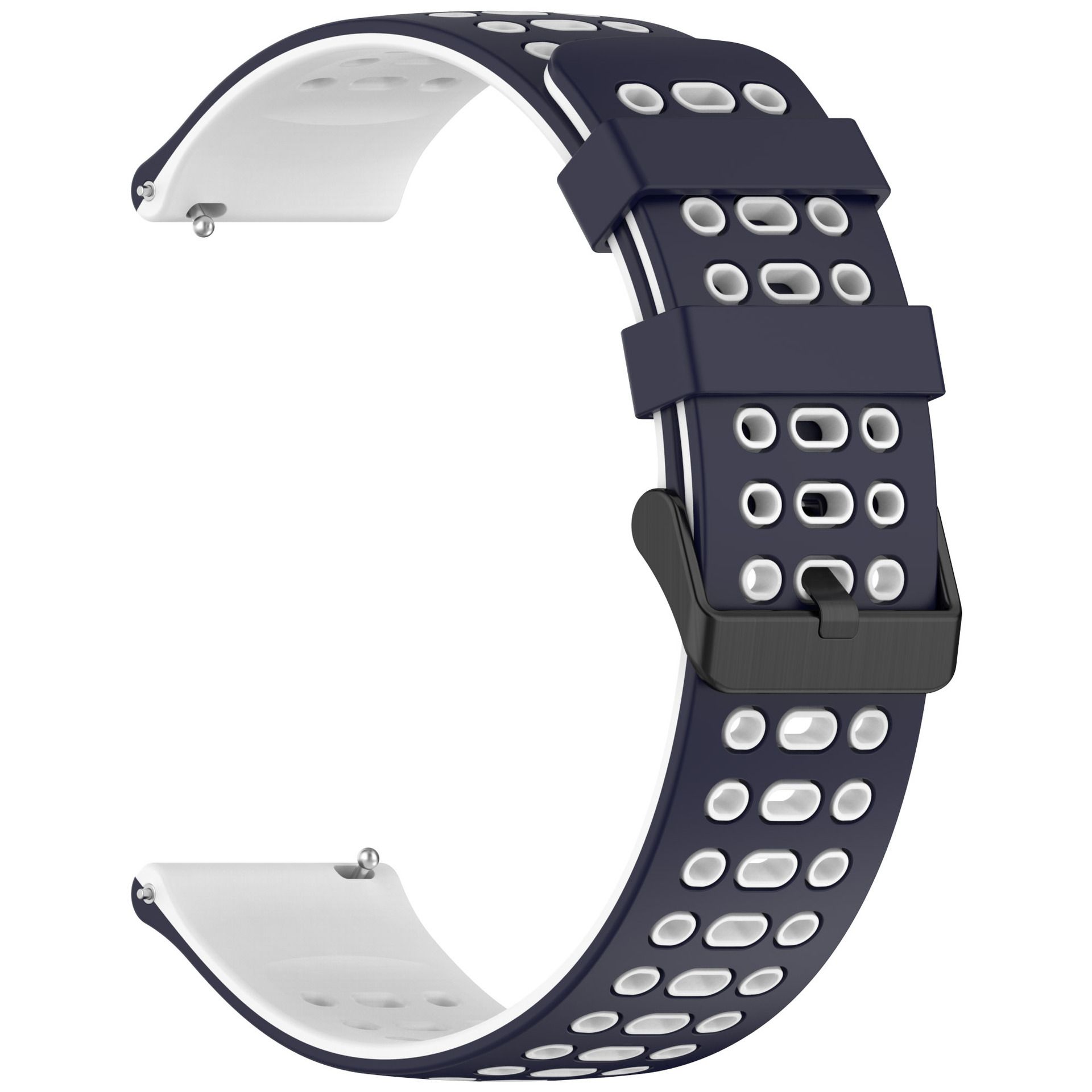 Universal Three-hole Two-colour 22MM Silicone Strap for Huawei Watch GT 5