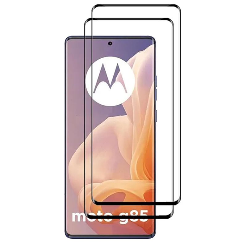 Curved Screen Protector [2 Pieces] for Motorola Moto G85 Tempered Curved Surface Edge Glue HD Curved Full Cover] [Bubble Free] Glass Screen Protector