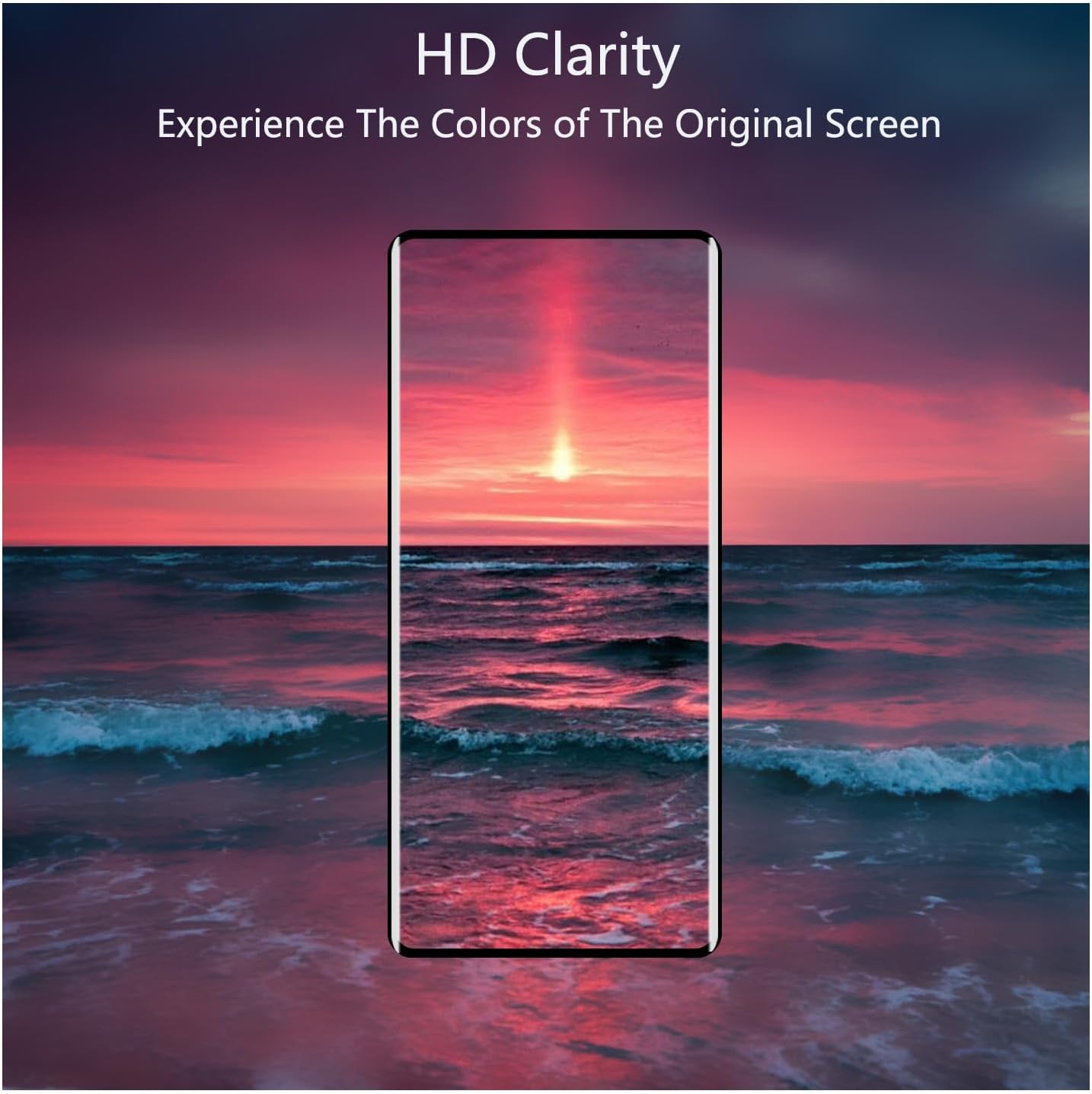 [2 pcs Tempered Glass Screen Protector for Motorola Moto Edge 40 Pro,3D Curved,9H Hardness,Anti-scratch,HD Transparent