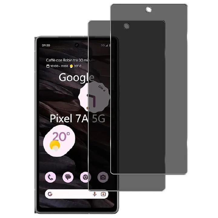 [2 Pcs] Tempered Glass Anti-spy Privacy Screen Protector for Google Google Pixel 7A 5G,Scratch Resistant,Bubble-Free Protective Film