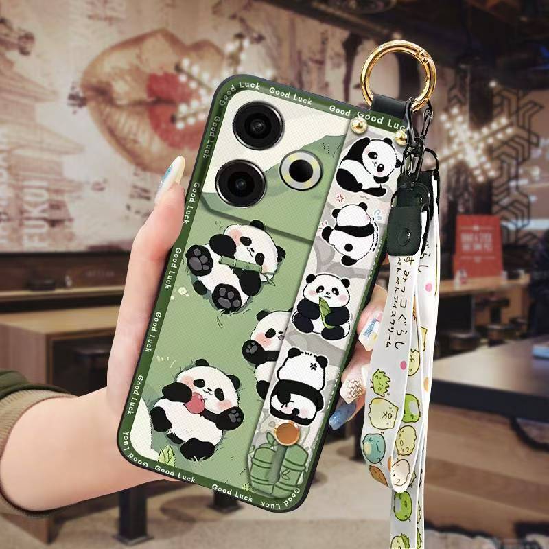Phone Case for Tecno Pova 6 Neo 4G Cute Fashion Silicona Shockproof Cover with Pop Socket Stand