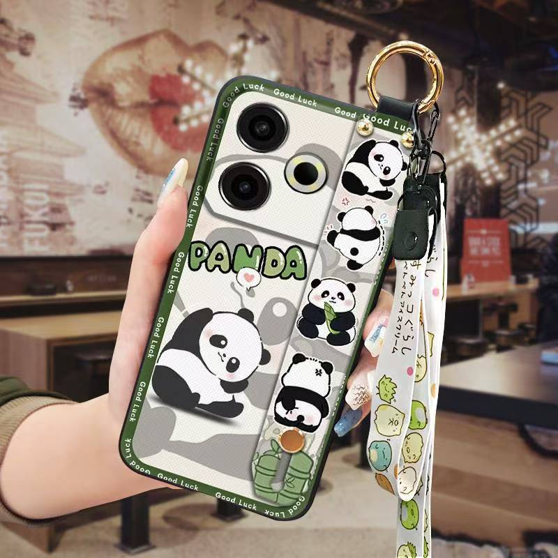 Phone Case for Tecno Pova 6 Neo 4G Cute Fashion Silicona Shockproof Cover with Pop Socket Stand