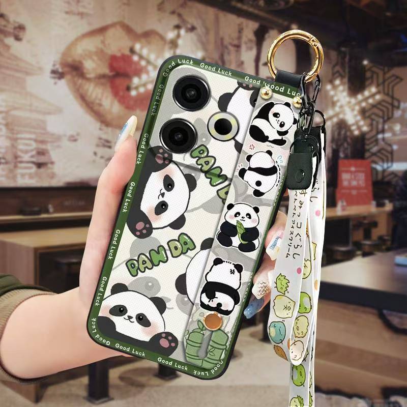 Phone Case for Tecno Pova 6 Neo 4G Cute Fashion Silicona Shockproof Cover with Pop Socket Stand