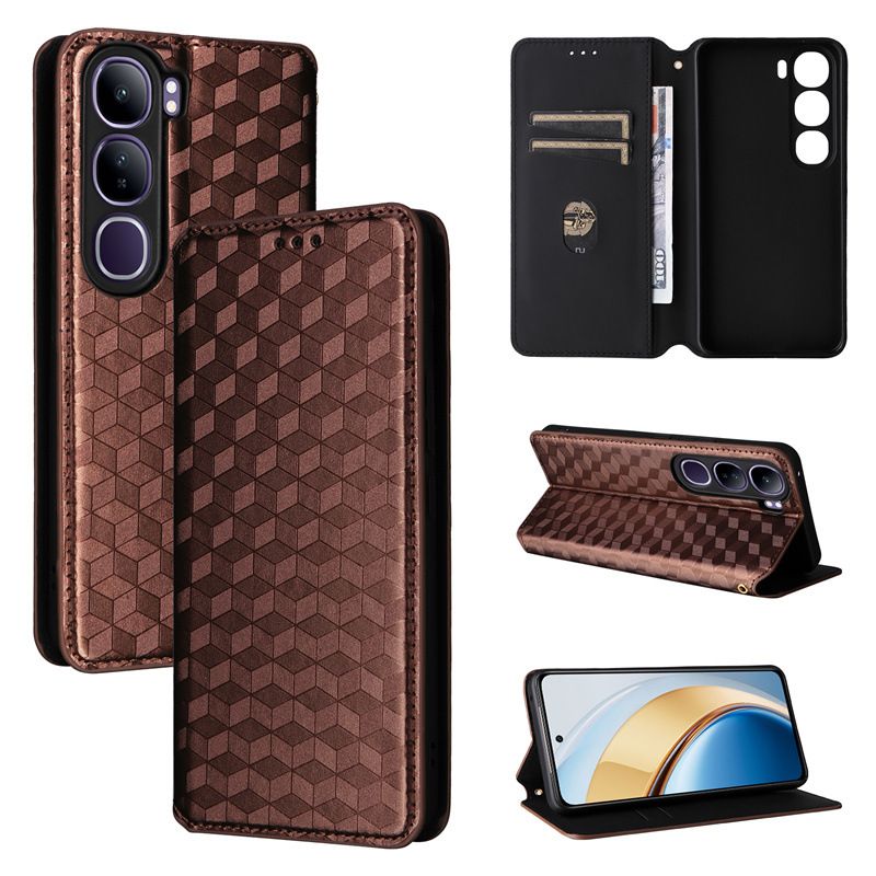 Flip Cover for Vivo V40 Lite 4G PU Leather Phone Case Full-Body Protection Shockproof Wallet Cover