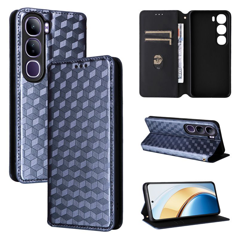 Flip Cover for Vivo V40 Lite 4G PU Leather Phone Case Full-Body Protection Shockproof Wallet Cover