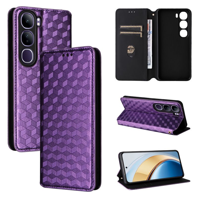 Flip Cover for Vivo V40 Lite 4G PU Leather Phone Case Full-Body Protection Shockproof Wallet Cover