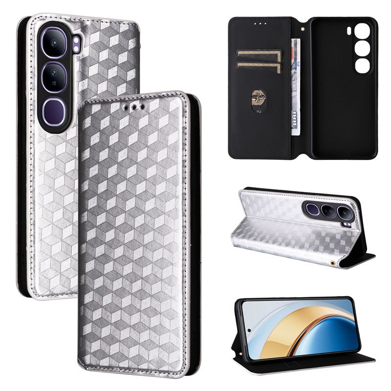 Flip Cover for Vivo V40 Lite 4G PU Leather Phone Case Full-Body Protection Shockproof Wallet Cover