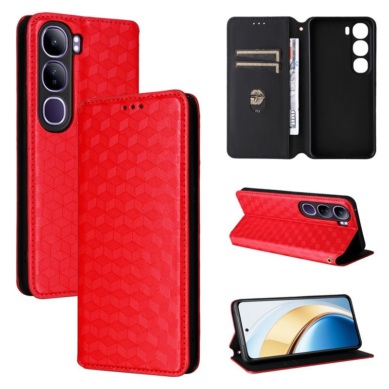 Flip Cover for Vivo V40 Lite 4G PU Leather Phone Case Full-Body Protection Shockproof Wallet Cover