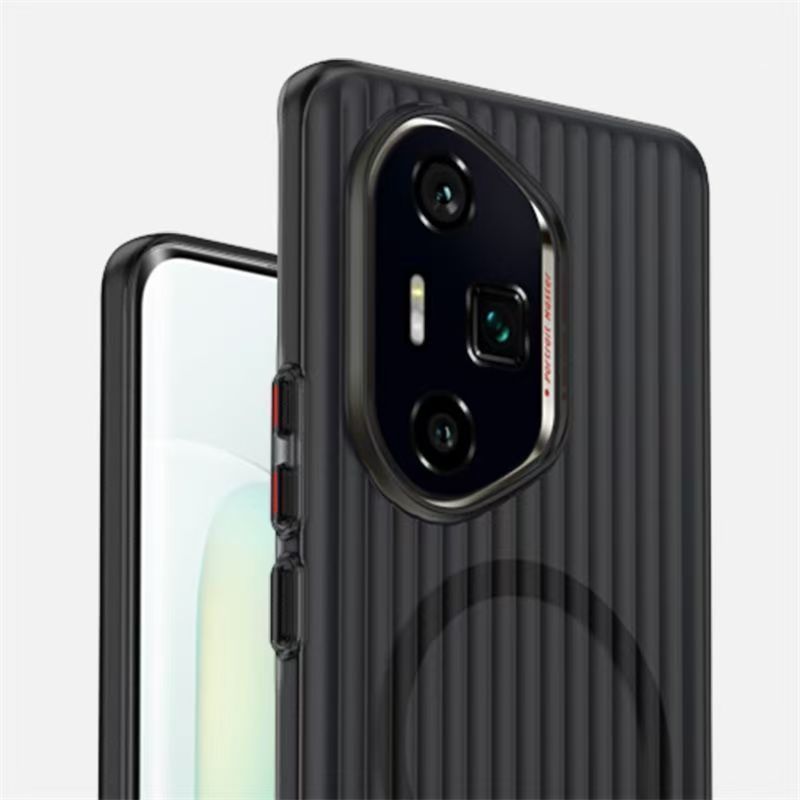 Ice mist Corrugated pattern Magnetic Phone Case For Honor 300 300 Pro 300 Ultra Fall Prevention Protective Cover