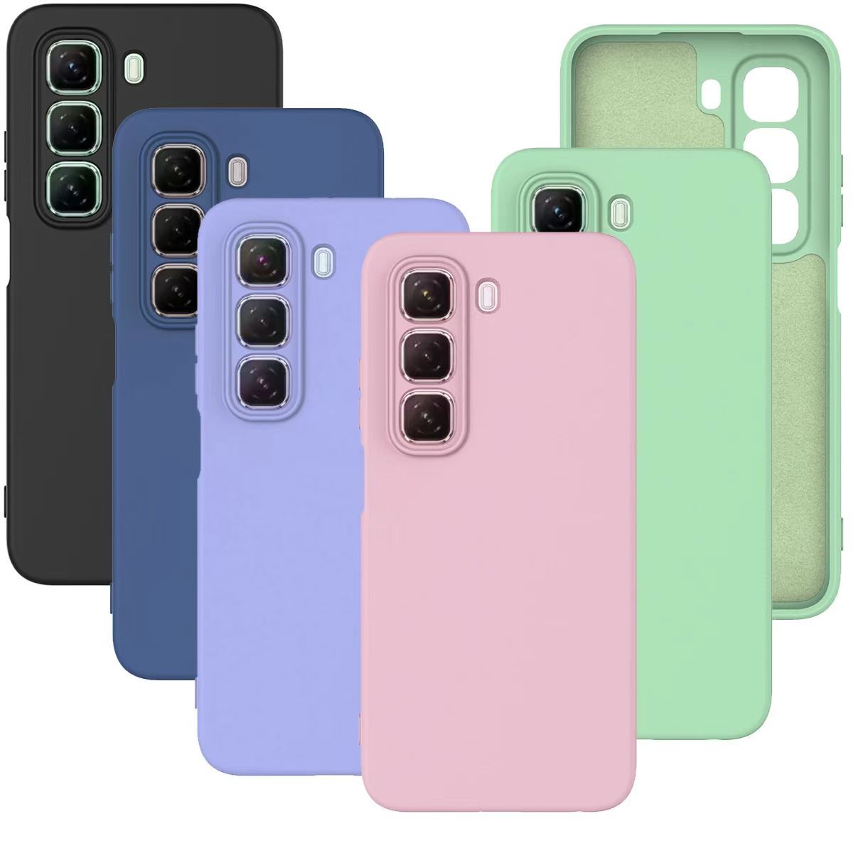 Silicone Phone Case For Infinix Hot 50 Pro Plus 50 Pro 50 Fall Prevention Protective Case
