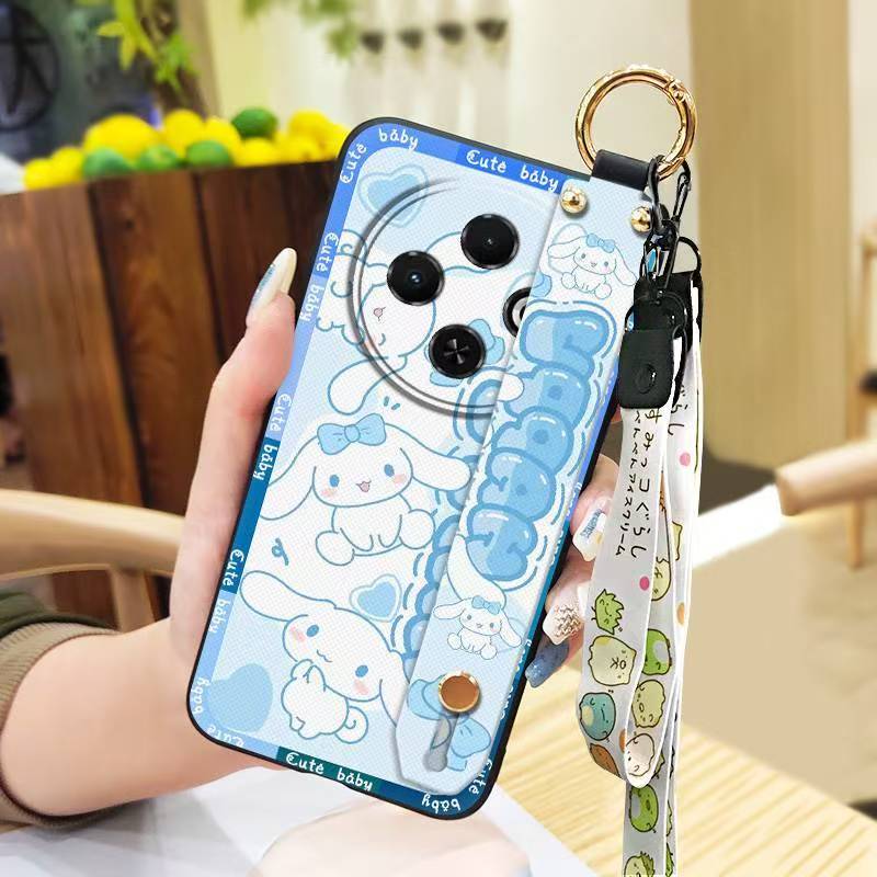 Phone Case for Tecno Spark 30C 4G Silicone Case with Adjustable Strap Neck Lanyard Cover