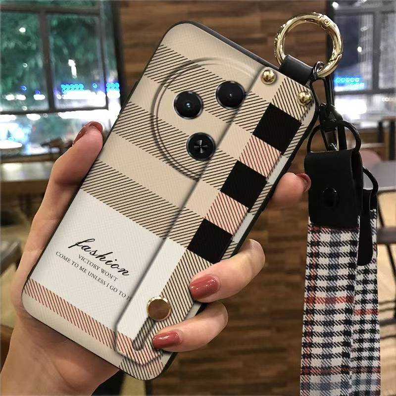 Phone Case for Tecno Spark 30C 4G Silicone Case with Adjustable Strap Neck Lanyard Cover