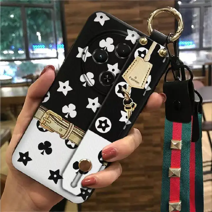 Phone Case for Tecno Spark 30C 4G Silicone Case with Adjustable Strap Neck Lanyard Cover