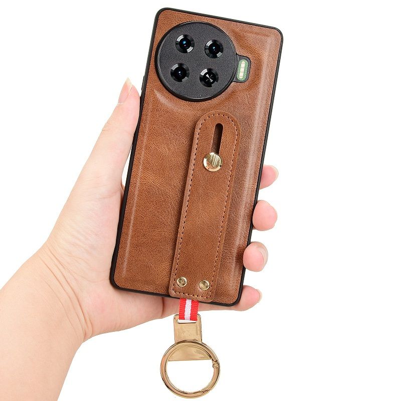 Leather Phone Case For Tecno Spark 20 Pro Plus Shockproof Fall prevention Protective Case