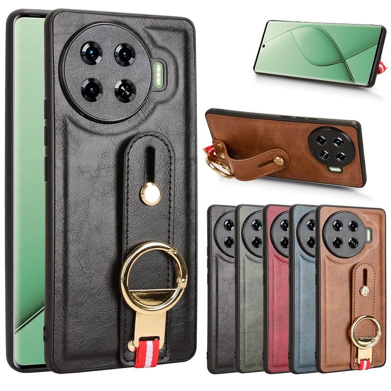 Leather Phone Case For Tecno Spark 20 Pro Plus Shockproof Fall prevention Protective Case