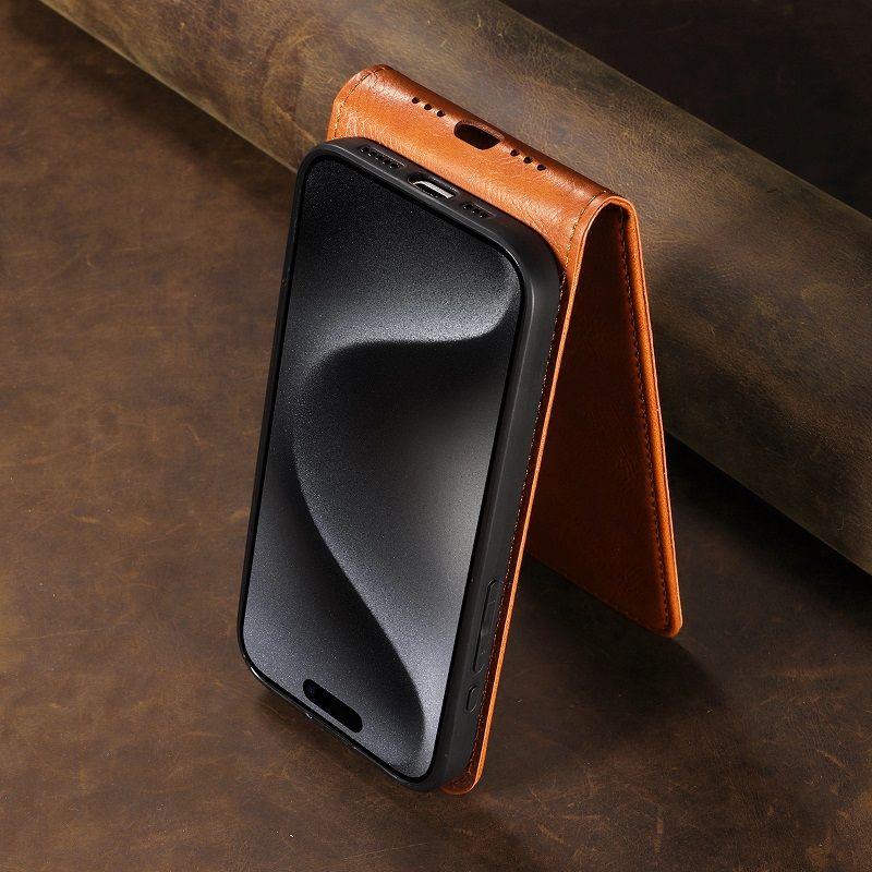 Leather Flip Cover For Vivo V40 Lite 6.67" Up And Down Flip Cover PU Leather Durable Protective Cover
