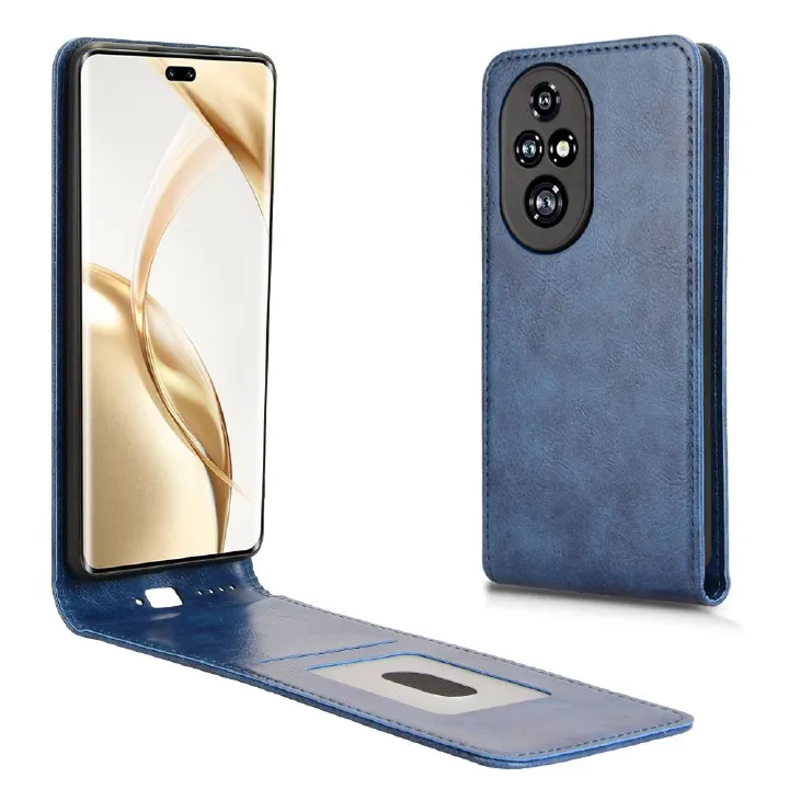 Leather Flip Cover For Honor 200 Pro 6.78" Up And Down Flip Cover PU Leather Durable Protective Cover