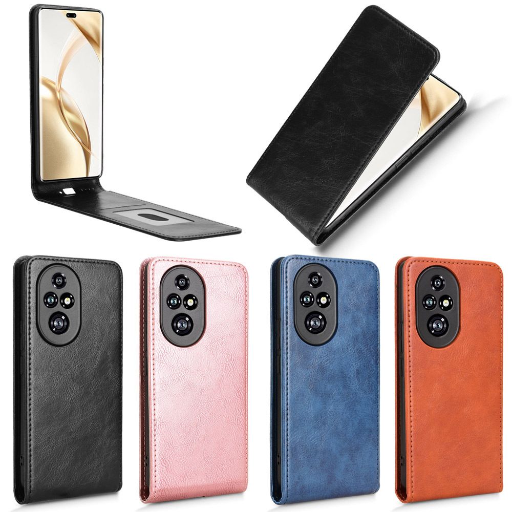 Leather Flip Cover For Honor 200 Pro 6.78" Up And Down Flip Cover PU Leather Durable Protective Cover