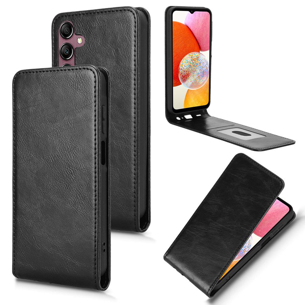 Leather Flip Cover For Samsung Galaxy A15 Up And Down Flip Cover PU Leather Durable Protective Cover