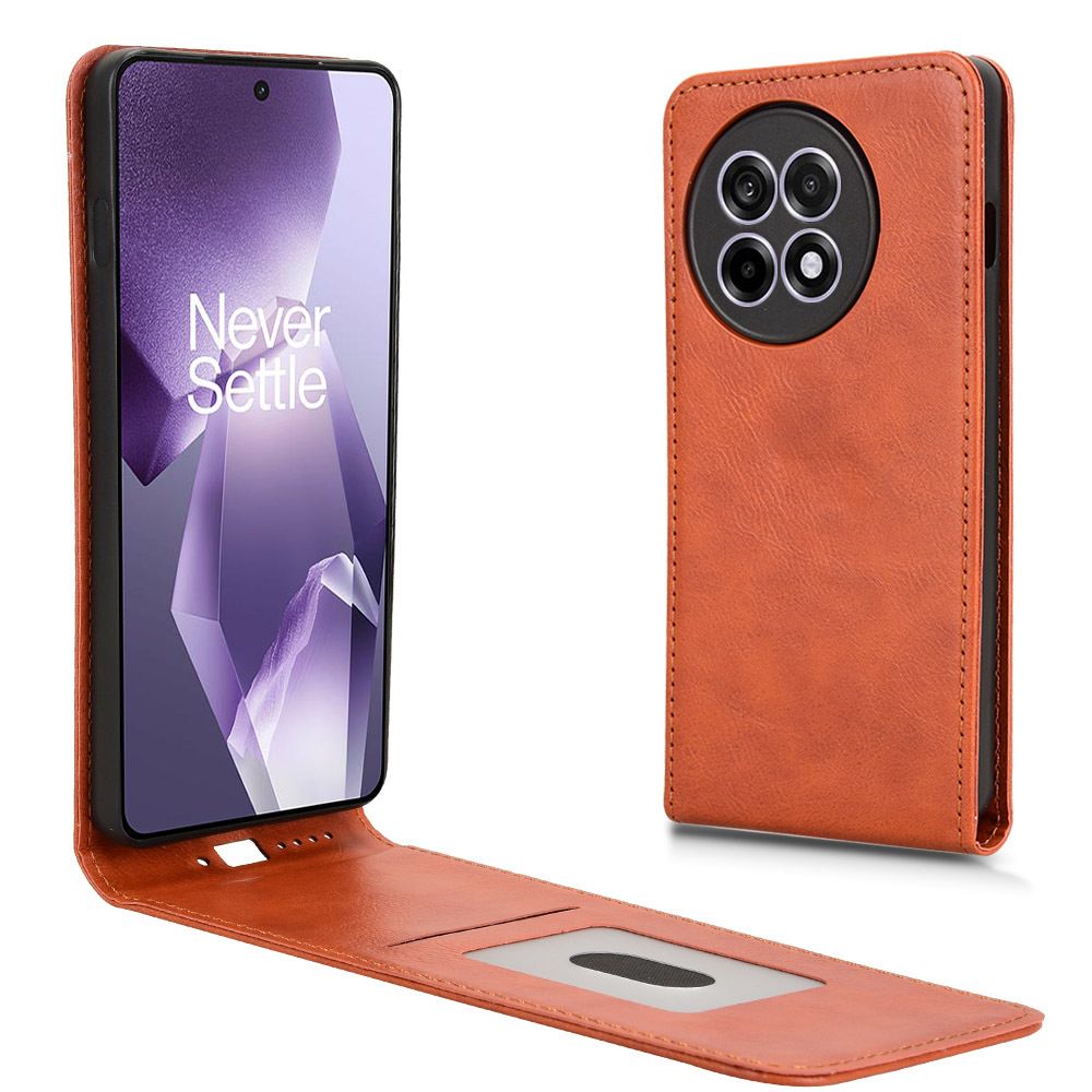 Leather Flip Cover For OnePlus 13R 5G Up And Down Flip Cover PU Leather Durable Protective Cover
