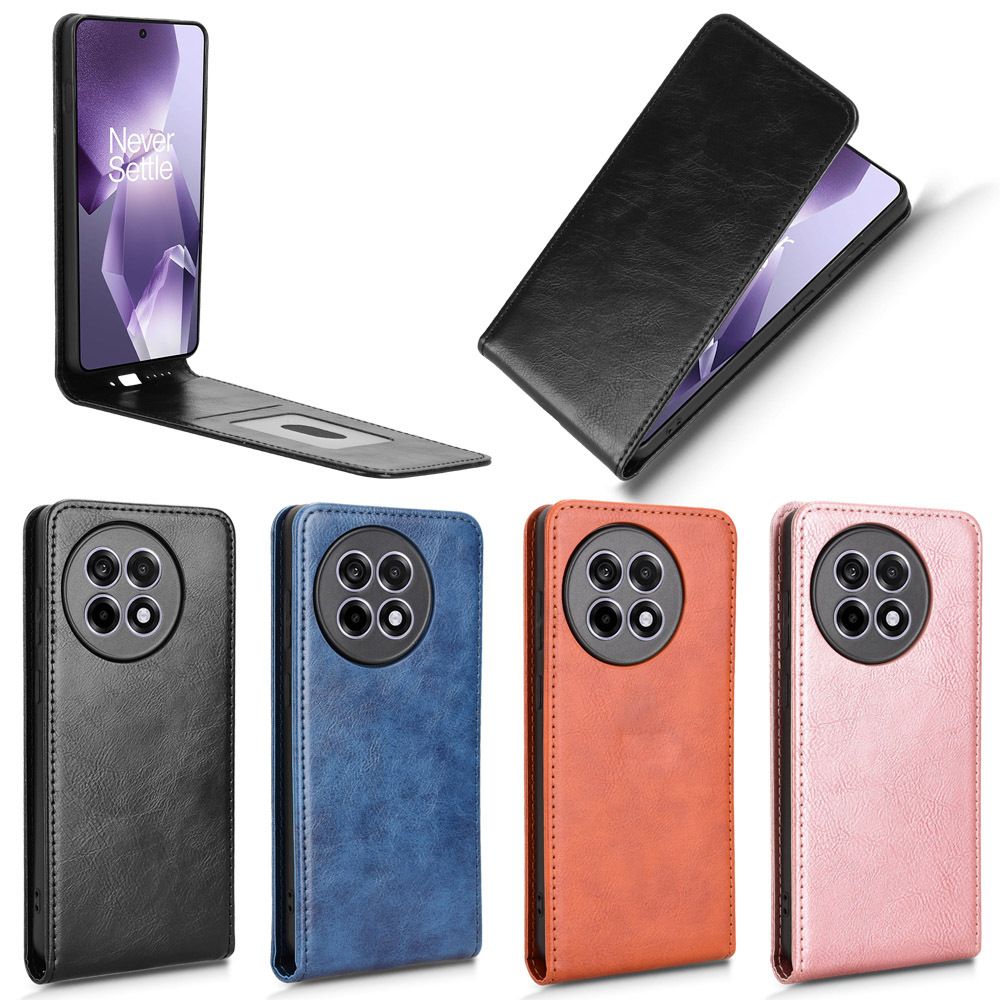 Leather Flip Cover For OnePlus 13R 5G Up And Down Flip Cover PU Leather Durable Protective Cover