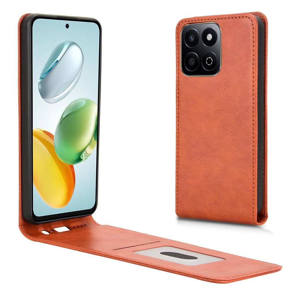 Leather Flip Cover For Honor 200 Smart/ Honor X7C Up And Down Flip Cover PU Leather Durable Protective Cover