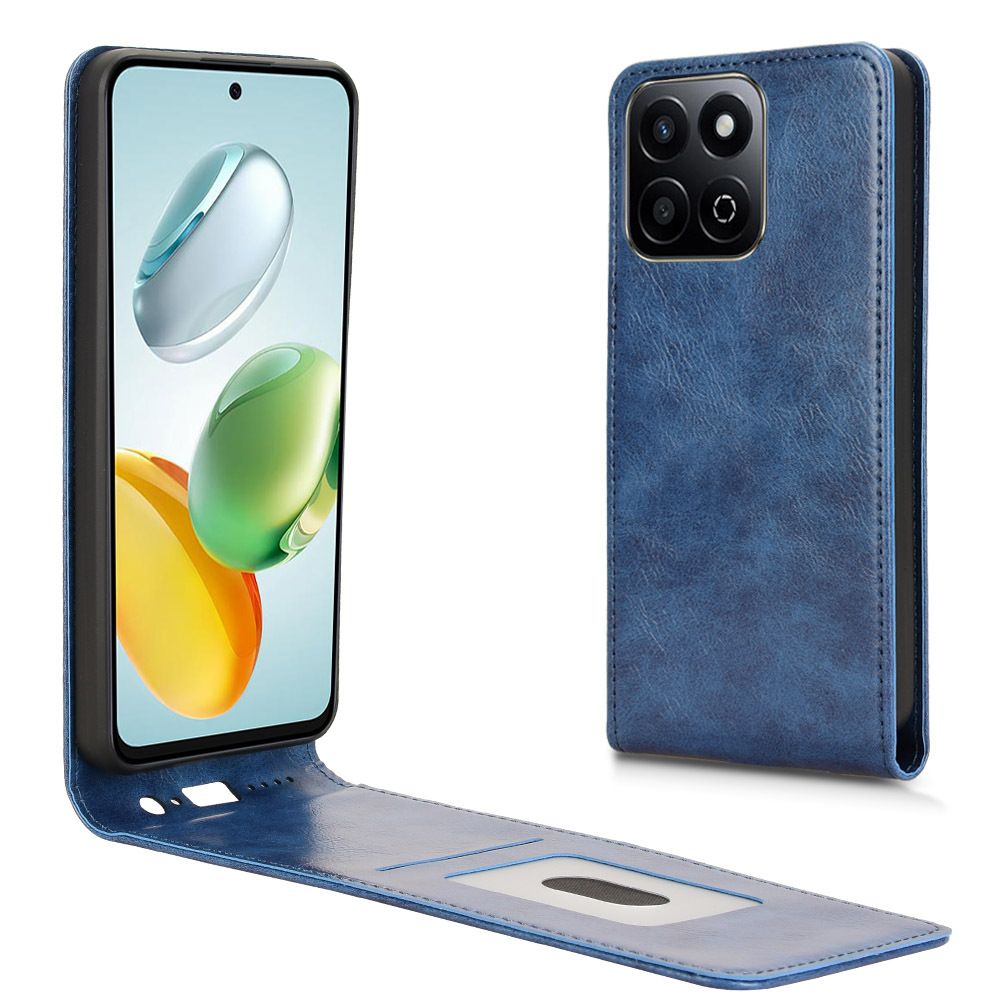 Leather Flip Cover For Honor 200 Smart/ Honor X7C Up And Down Flip Cover PU Leather Durable Protective Cover