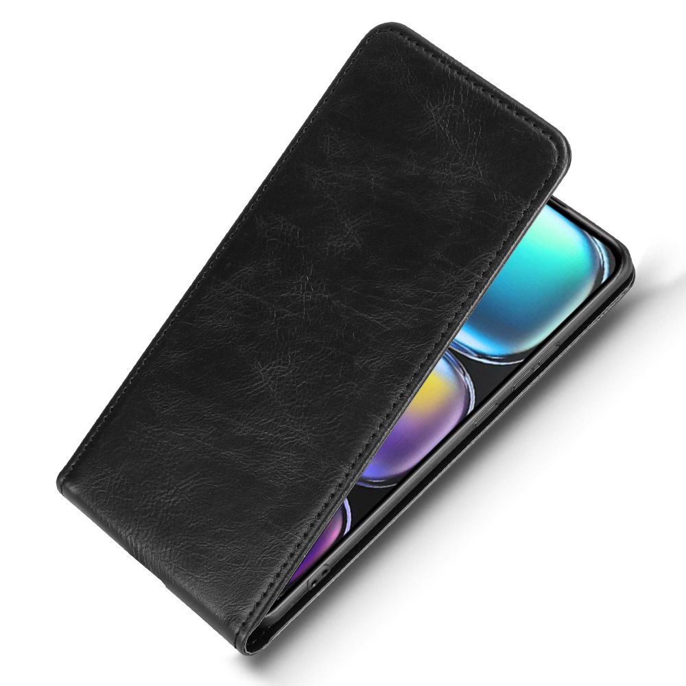 Leather Flip Cover For infinix Hot 50 Pro Plus/ X6880 Up And Down Flip Cover PU Leather Durable Protective Cover