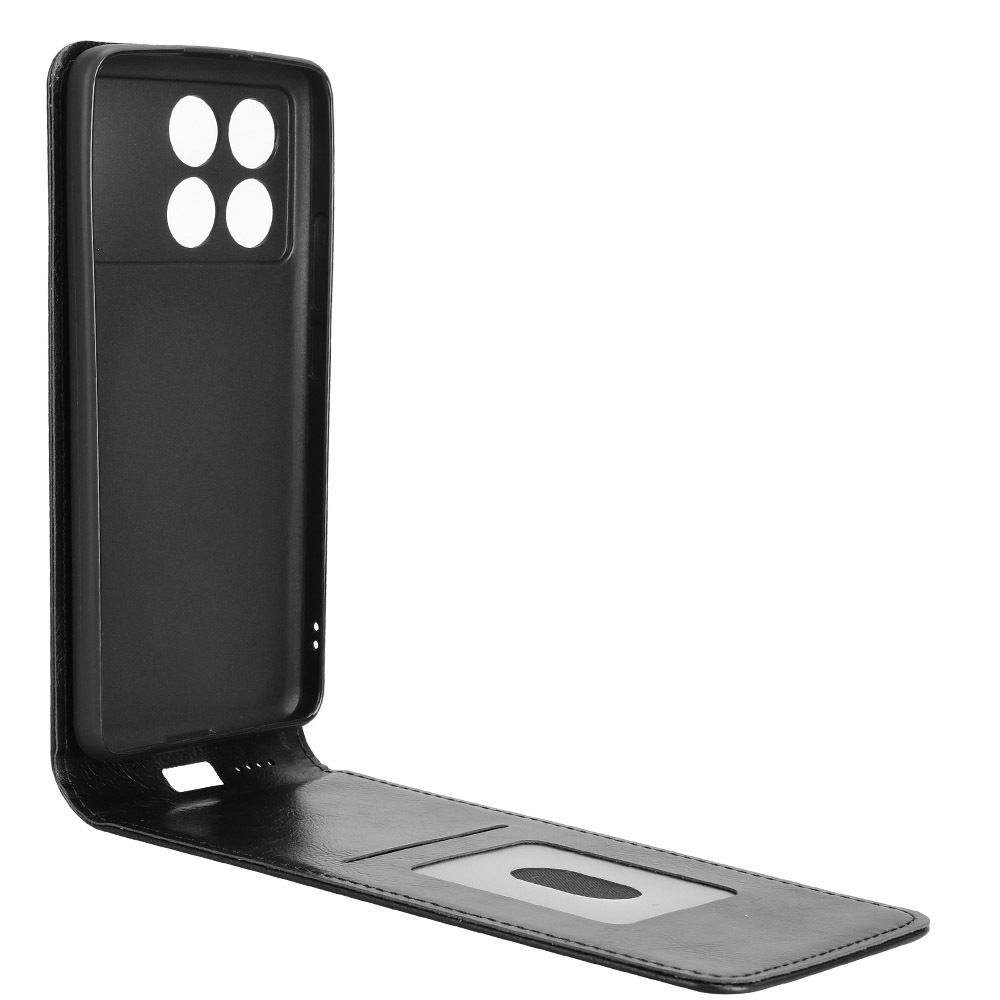 Leather Flip Cover For Xiaomi Poco X6 Pro 5G Up And Down Flip Cover PU Leather Durable Protective Cover