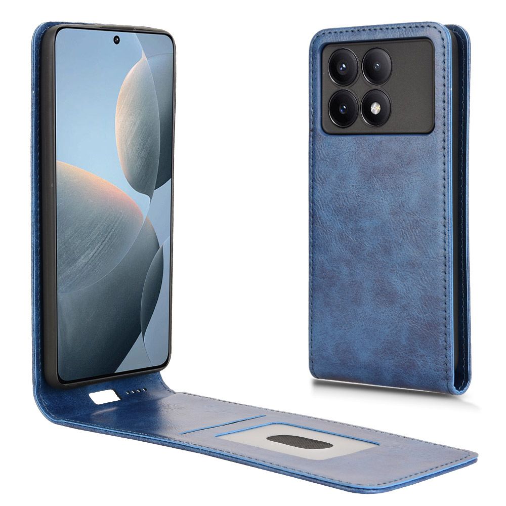 Leather Flip Cover For Xiaomi Poco X6 Pro 5G Up And Down Flip Cover PU Leather Durable Protective Cover