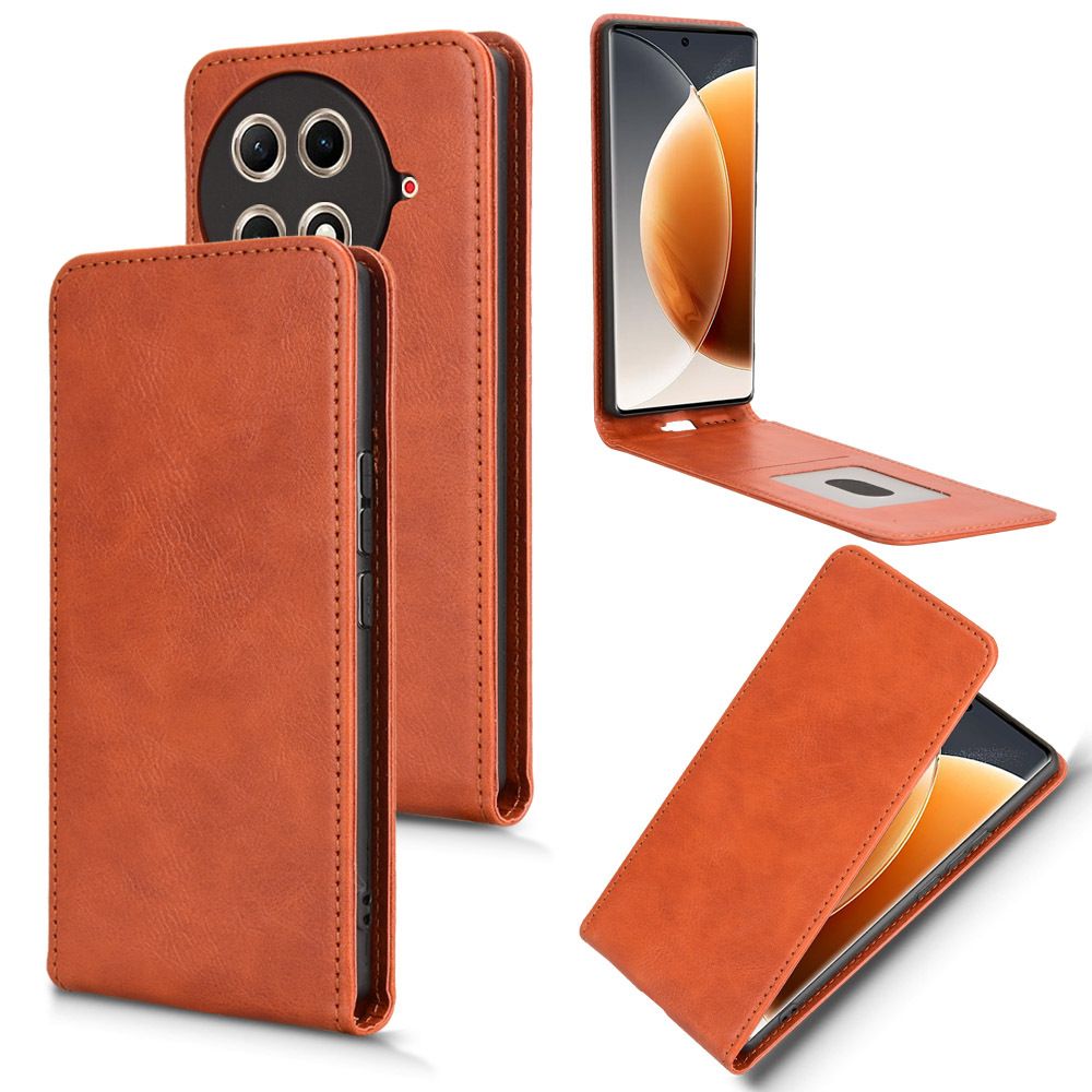 Leather Flip Cover For Tecno Camon 30s/ Camon 30s Pro Up And Down Flip Cover PU Leather Durable Protective Cover