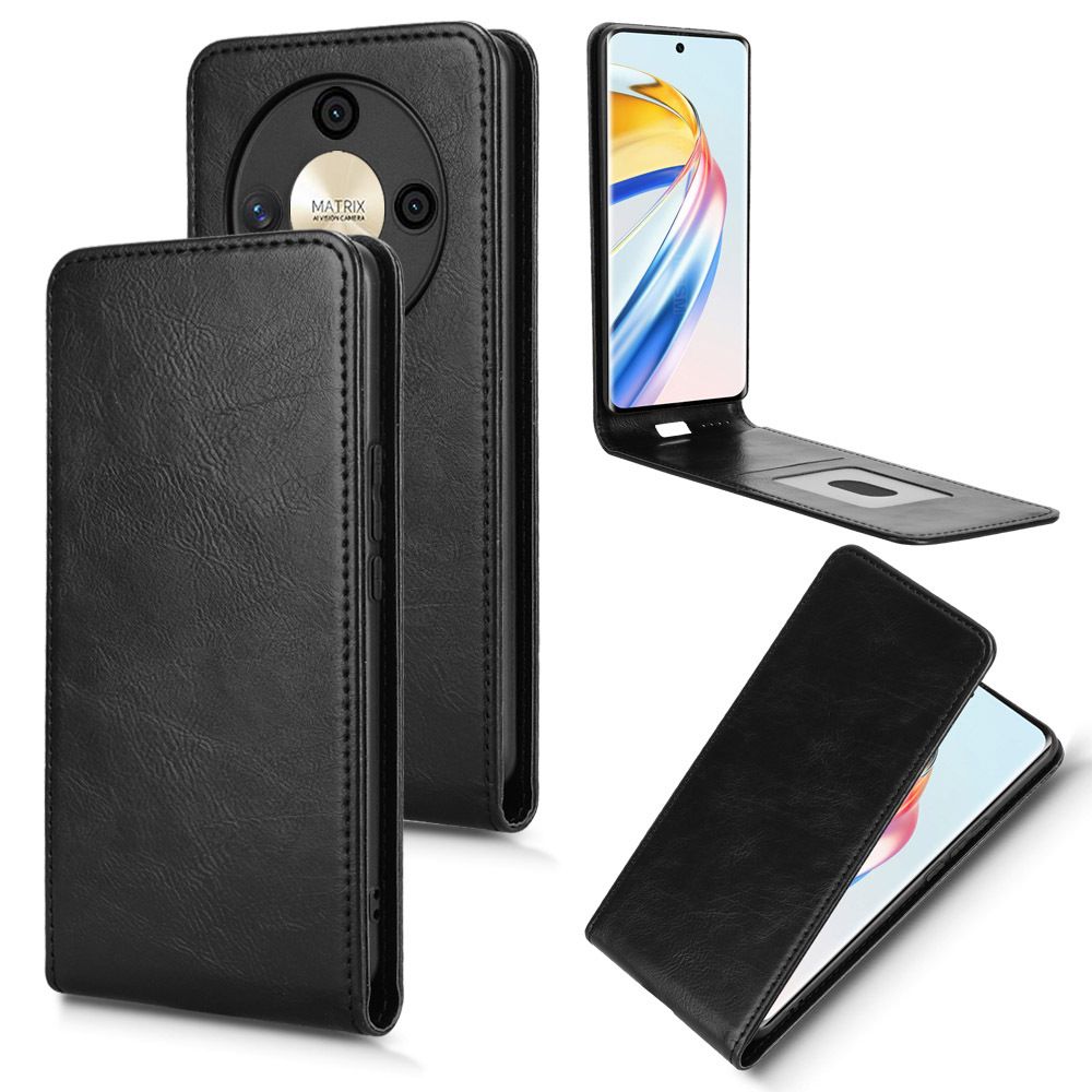 Leather Flip Cover For Honor X9b/ Honor Magic 6 Lite Up And Down Flip Cover PU Leather Durable Protective Cover