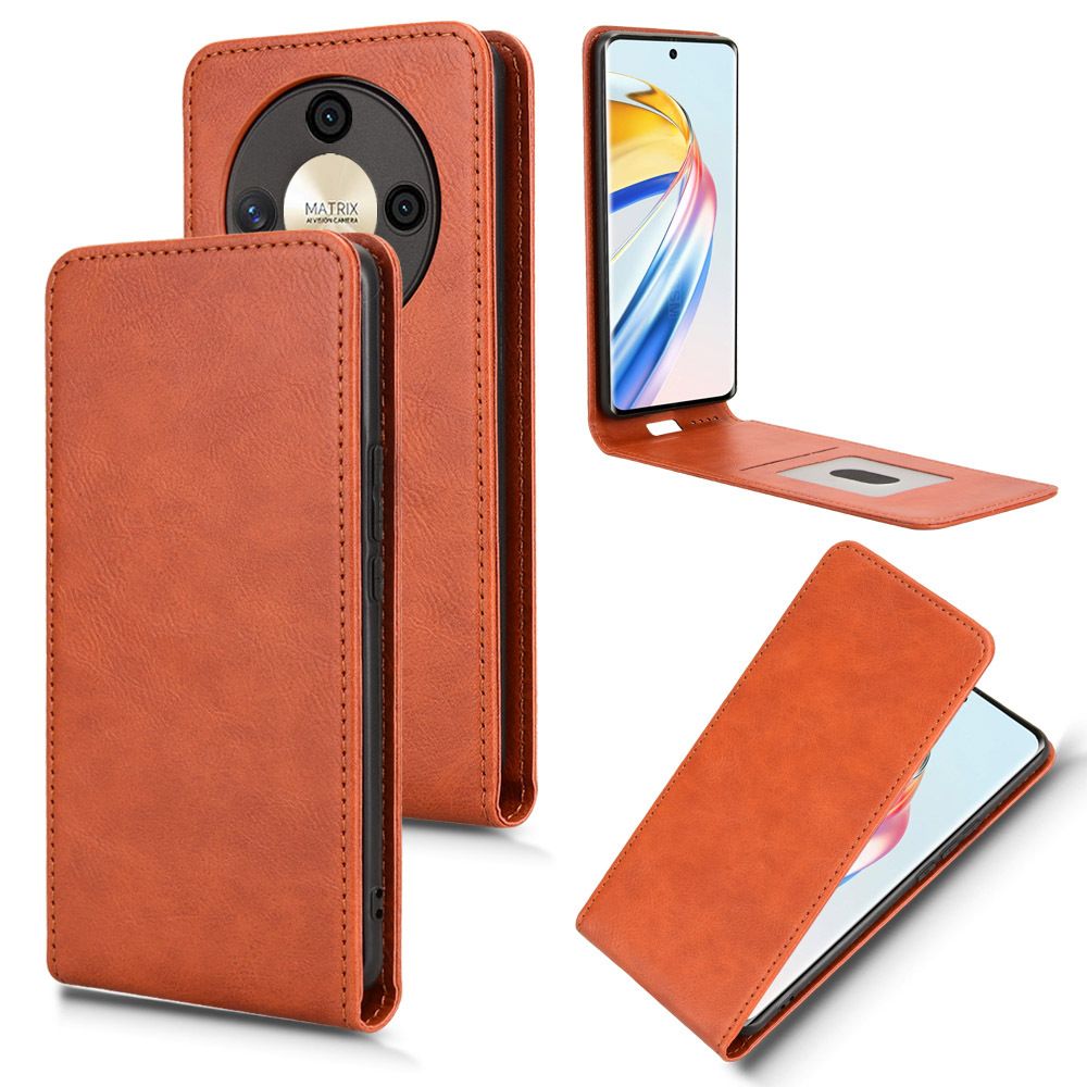 Leather Flip Cover For Honor X9b/ Honor Magic 6 Lite Up And Down Flip Cover PU Leather Durable Protective Cover