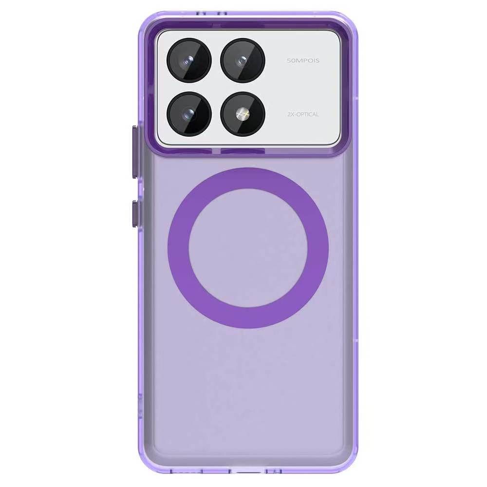 Magnetic Phone Case For Xiaomi Poco F6 Pro 5G/Xiaomi Redmi K70 Pro Frosted Anti Fall Protective Cover