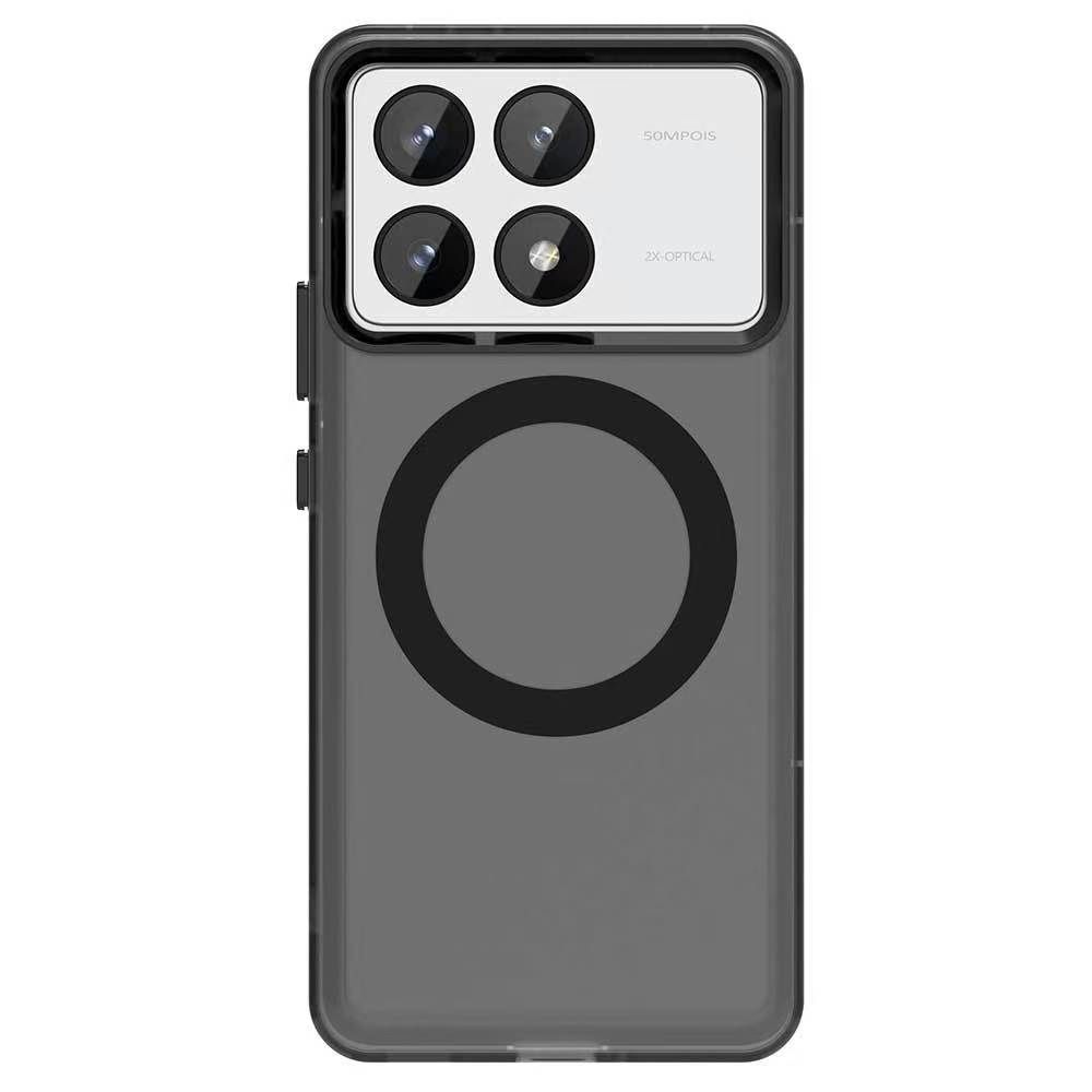 Magnetic Phone Case For Xiaomi Poco F6 Pro 5G/Xiaomi Redmi K70 Pro Frosted Anti Fall Protective Cover