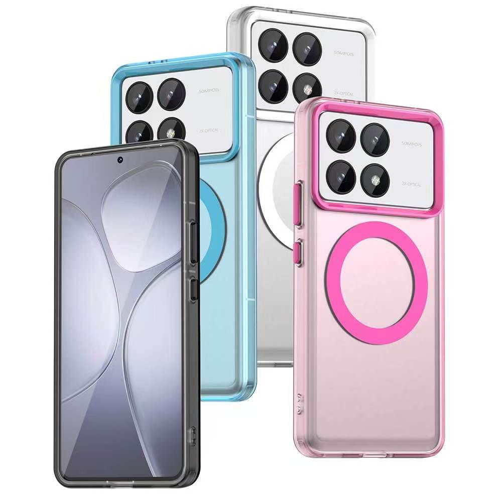 Magnetic Phone Case For Xiaomi Poco F6 Pro 5G/Xiaomi Redmi K70 Pro Frosted Anti Fall Protective Cover