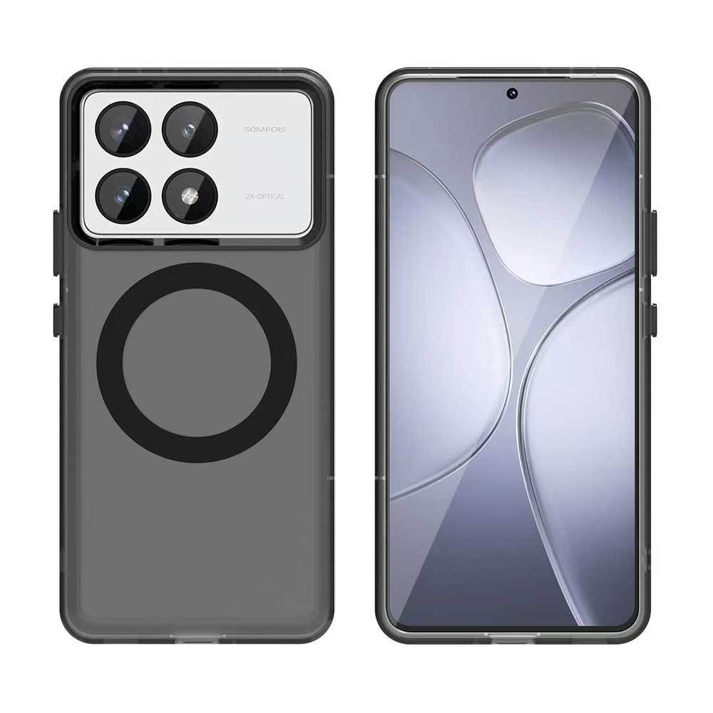 Magnetic Phone Case For Xiaomi Poco F6 Pro 5G/Xiaomi Redmi K70 Pro Frosted Anti Fall Protective Cover