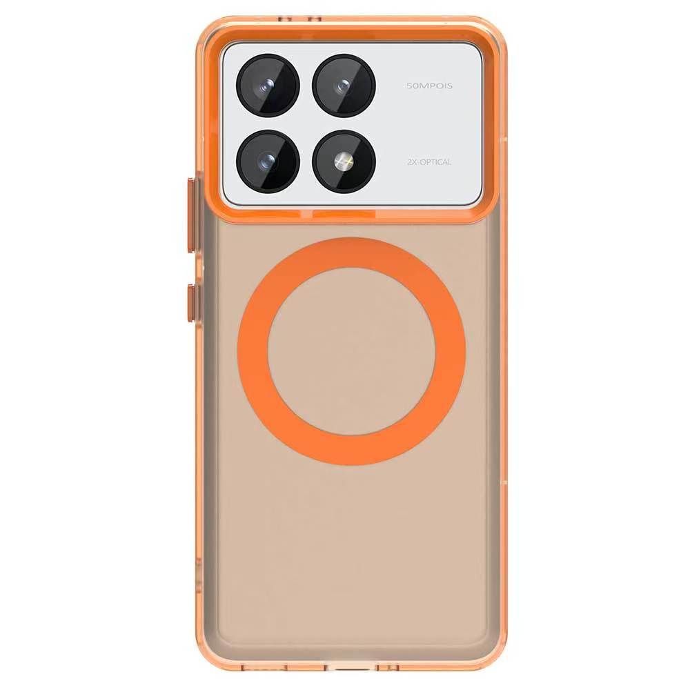 Magnetic Phone Case For Xiaomi Poco F6 Pro 5G/Xiaomi Redmi K70 Pro Frosted Anti Fall Protective Cover