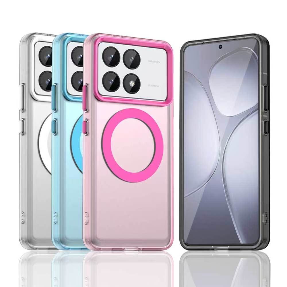 Magnetic Phone Case For Xiaomi Poco F6 Pro 5G/Xiaomi Redmi K70 Pro Frosted Anti Fall Protective Cover